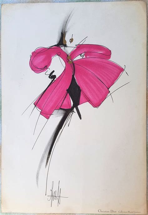 air dior drawing|christian Dior original sketches.